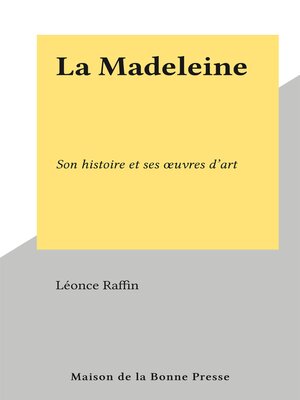 cover image of La Madeleine